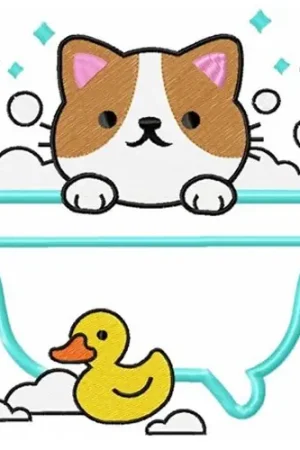 Bath Time Embroidery Design Exclusive Offer