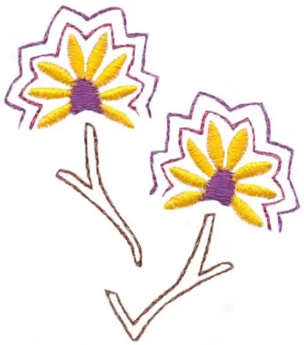 Abstract Floral Embroidery Design Cheap