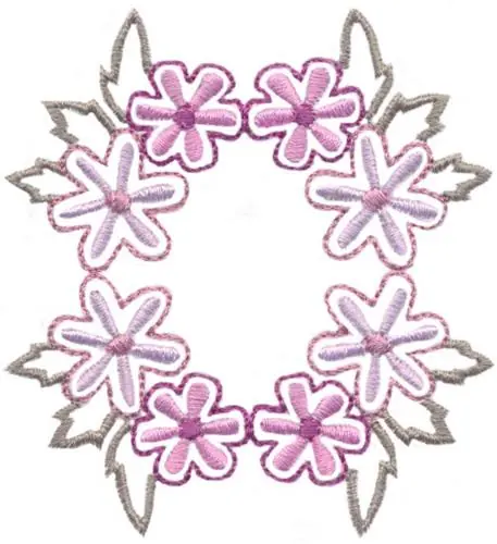 Factory Price Floral Center Embroidery Design