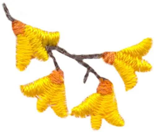 Forsythia Embroidery Design One Day Deal