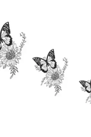 Butterflies Embroidery Design Certified