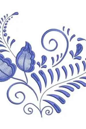 Delicate Floral Embroidery Design Express Delivery