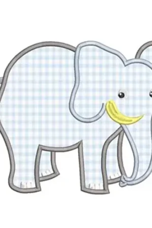 Weekend Sale Applique Elephant Embroidery Design