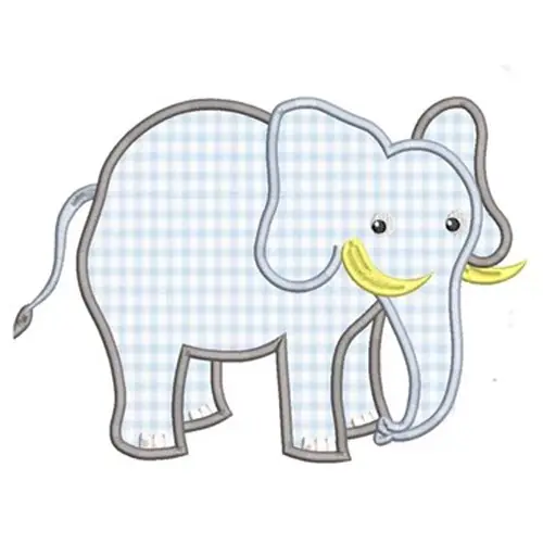 Weekend Sale Applique Elephant Embroidery Design