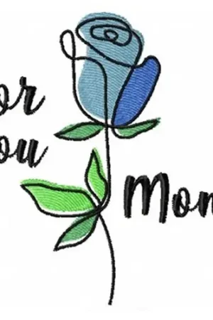 Sale For You Mom Embroidery Design