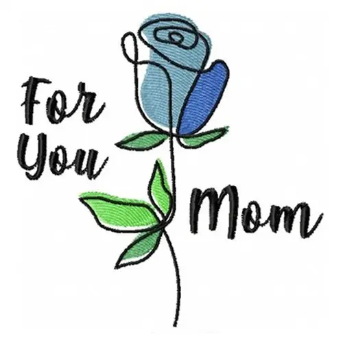 Sale For You Mom Embroidery Design
