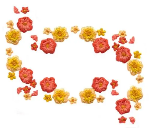Original Poppy Border Embroidery Design