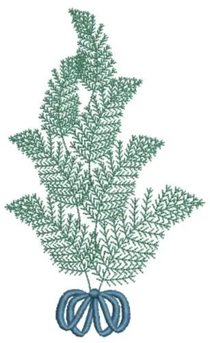 Air Fern Fronds Embroidery Design Final Sale