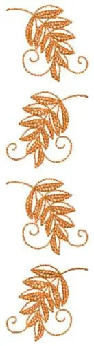 Fall Leaves Border Embroidery Design Sale