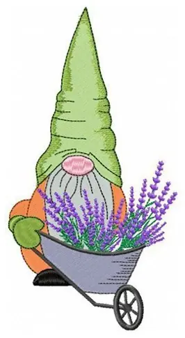 Applique Gnome Embroidery Design Latest
