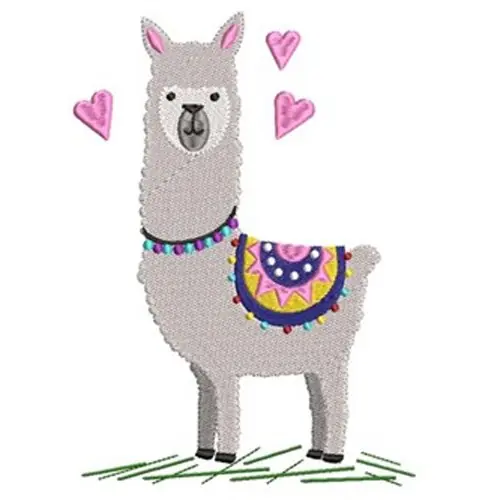 Llama Embroidery Design Final Sale