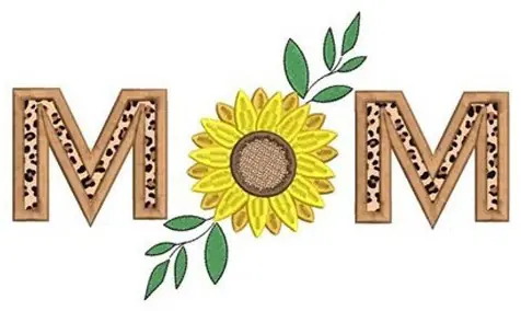 Editor’s Pick Applique Mom Sunflower Embroidery Design