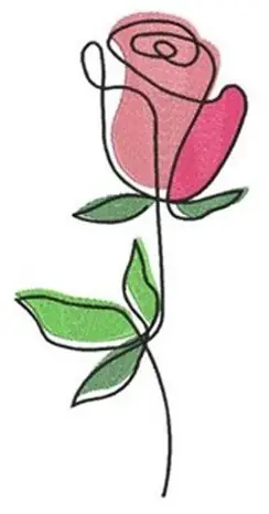 Rose Bud Embroidery Design Budget