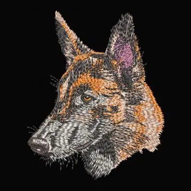 Last Chance German Shepherd Embroidery Design