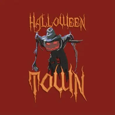 Halloween Town Embroidery Design Next Day Delivery