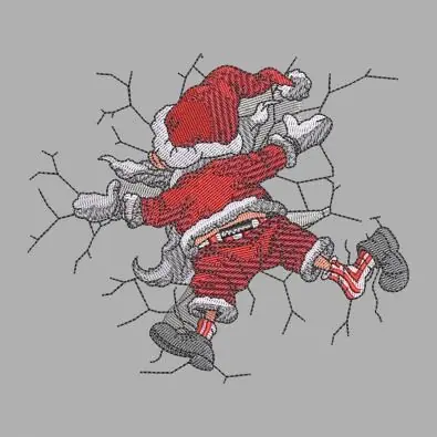 Get Yours Santa Had A Fall Embroidery Design