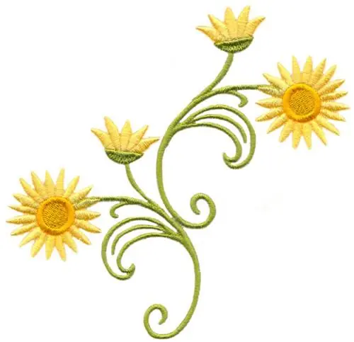Top Pick Strawflower Swirls Embroidery Design