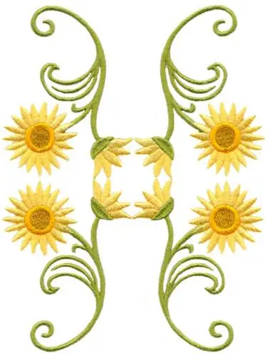 Low Price Strawflower Swirls Embroidery Design