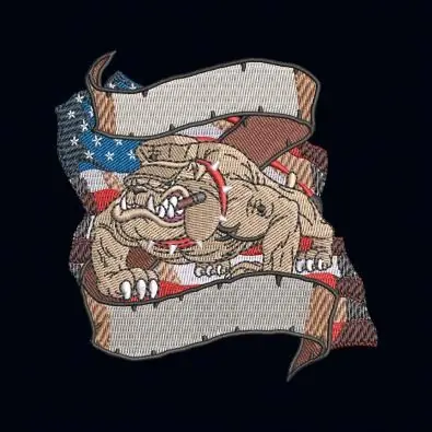 Bulldog Flag Embroidery Design Hassle-Free Returns