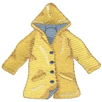 Hassle-Free Returns Raincoat Embroidery Design