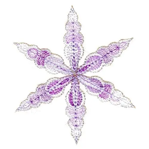 Purple Ice Snowflake Embroidery Design Best Price