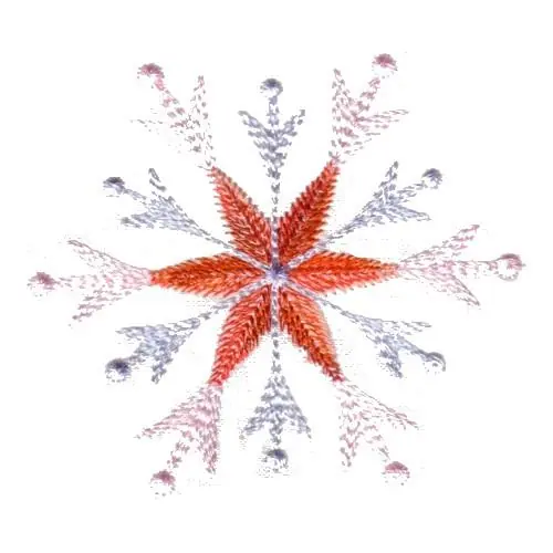 Super Sale Pointy Snowflake Embroidery Design