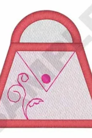 Pink Purse Embroidery Design Trending