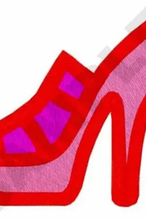 High Heel Shoe Embroidery Design Affordable