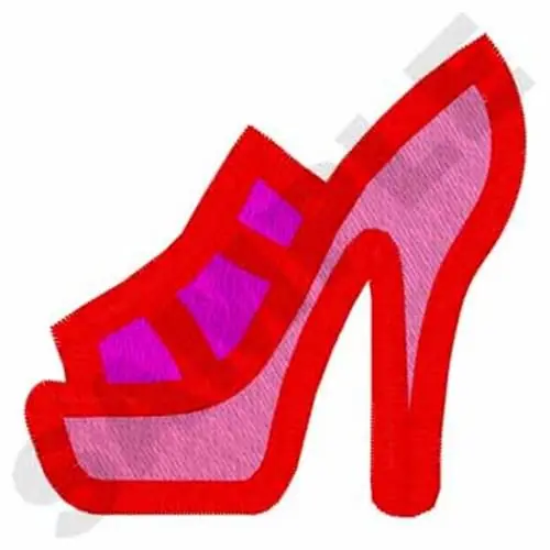 High Heel Shoe Embroidery Design Affordable