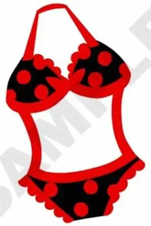 Bikini Applique Embroidery Design Latest