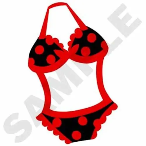 Bikini Applique Embroidery Design Latest