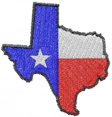 Deal Texas Map Embroidery Design