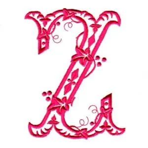 Victorian Vines Z Embroidery Design Order Now