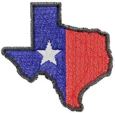 Texas Map Embroidery Design Flash Sale