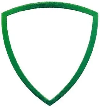 Modern Shield Outline Embroidery Design