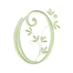 Vintage Leaflet O Embroidery Design Seasonal Sale