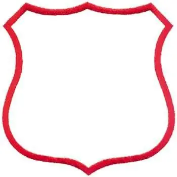 Place Order Badge Outline Embroidery Design