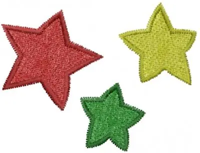 Affordable Three Stars Embroidery Design