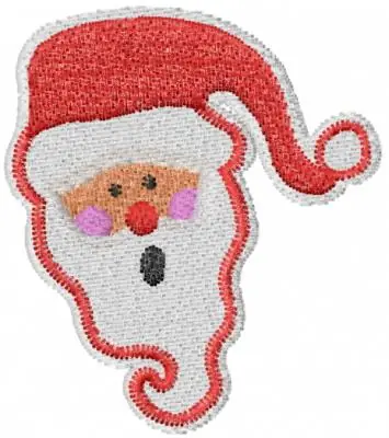 Santa Claus Head Embroidery Design Free Delivery