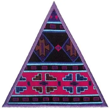 Triangle Applique Embroidery Design Cheap