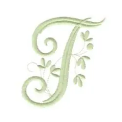 Handmade Vintage Leaflet T Embroidery Design