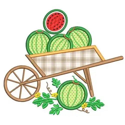 Clearance Watermelon Cart Embroidery Design