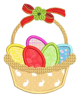 Seasonal Sale Easter Basket Embroidery Design