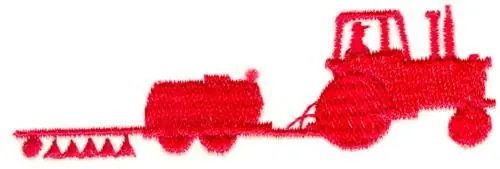No Minimum Order Tractor and Seeder Embroidery Design