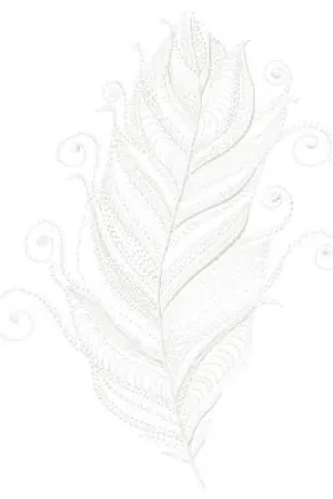 Feather Plume Embroidery Design Express Delivery