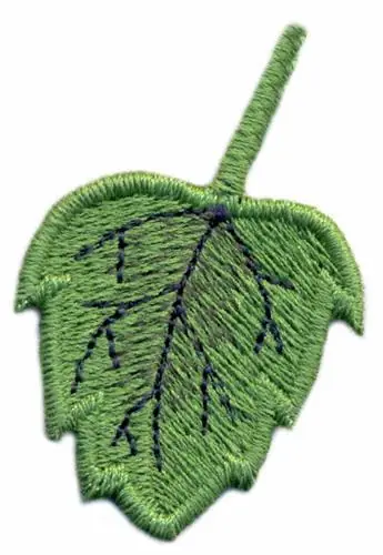 Cheap 3-D Large Leaf Embroidery Design