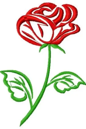 Popular Rose Embroidery Design