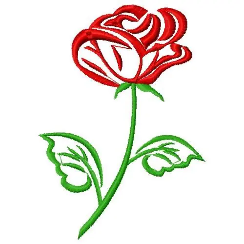 Popular Rose Embroidery Design