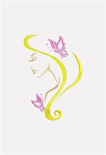 Next Day Delivery Butterfly Woman Embroidery Design