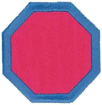 Fresh Stock Octagon Applique Embroidery Design